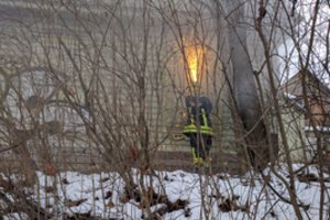 Vilniaus rajone užsiliepsnojo namas