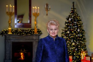 Prezidentė Dalia Grybauskaitė palinkėjo Kūčias sutikti su dėkingumu