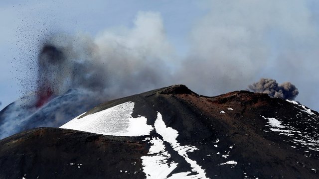 Kūčių dieną ėmė veržtis didžiausias Europos ugnikalnis