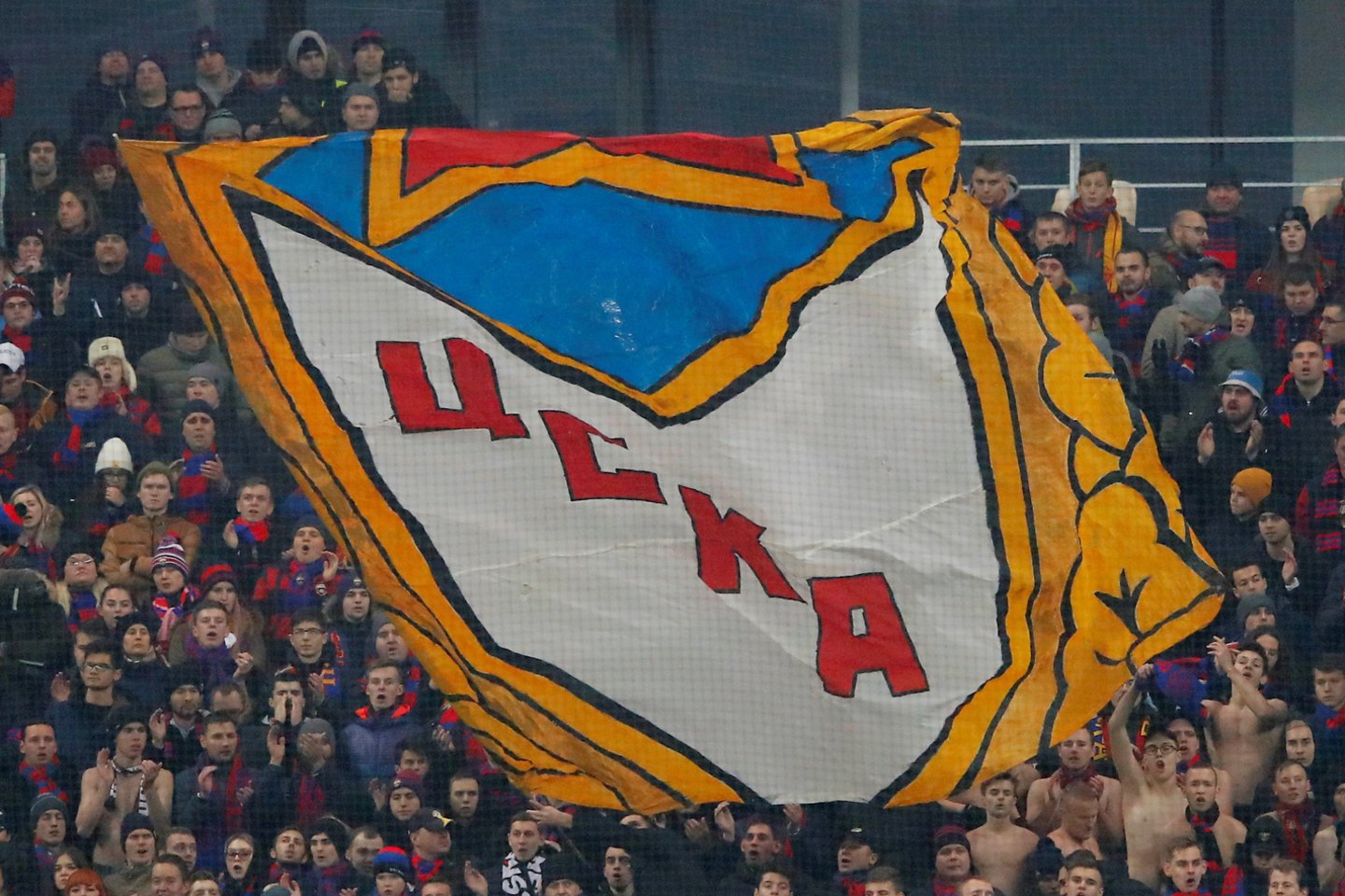  Maskvoje sulaikytas CSKA futbolo klubo fanų grupuotės vadeiva.<br> AFP/Reuters/Sputnik/Scanpix nuotr.