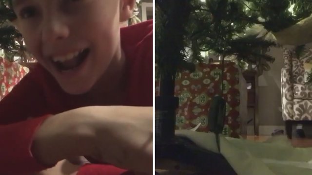 Vaikas bandė sugauti Kalėdų Senelį, bet pamatęs kameros įrašą liko be žado