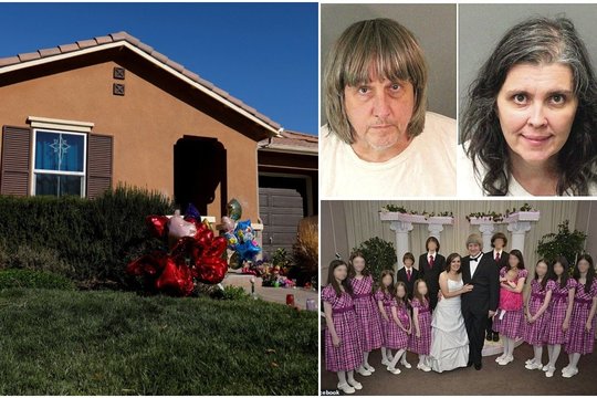 Kalifornijoje parduodami „siaubo namai“, kur tėvai žiauriai kankino savo 13 vaikų