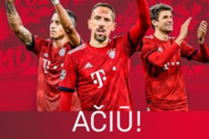 Maloni staigmena: Miuncheno „Bayern“ klubas išreiškė padėką Lietuvai