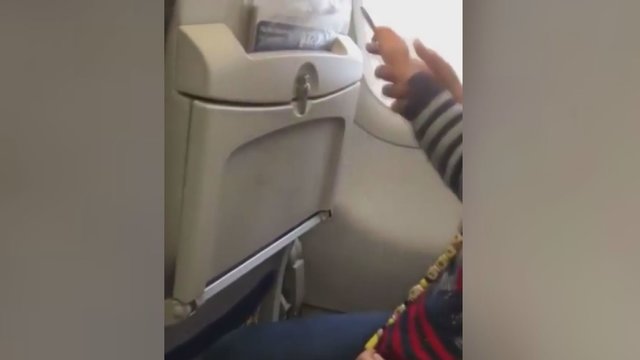 Pasibjaurėtinas elgesys lėktuve įsiutino internautus: motina visai nesigėdijo