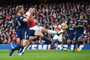 „Arsenal“ mušė keturis įvarčius ir nepasigailėjo „Fulham“ futbolininkų