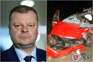 S. Skvernelis apie tragišką kario sukeltą avariją Marijampolėje: tikisi, kad perkvalifikuos į nužudymą