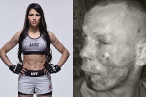 Užpulta UFC kovotoja savo skriaudikui neliko skolinga