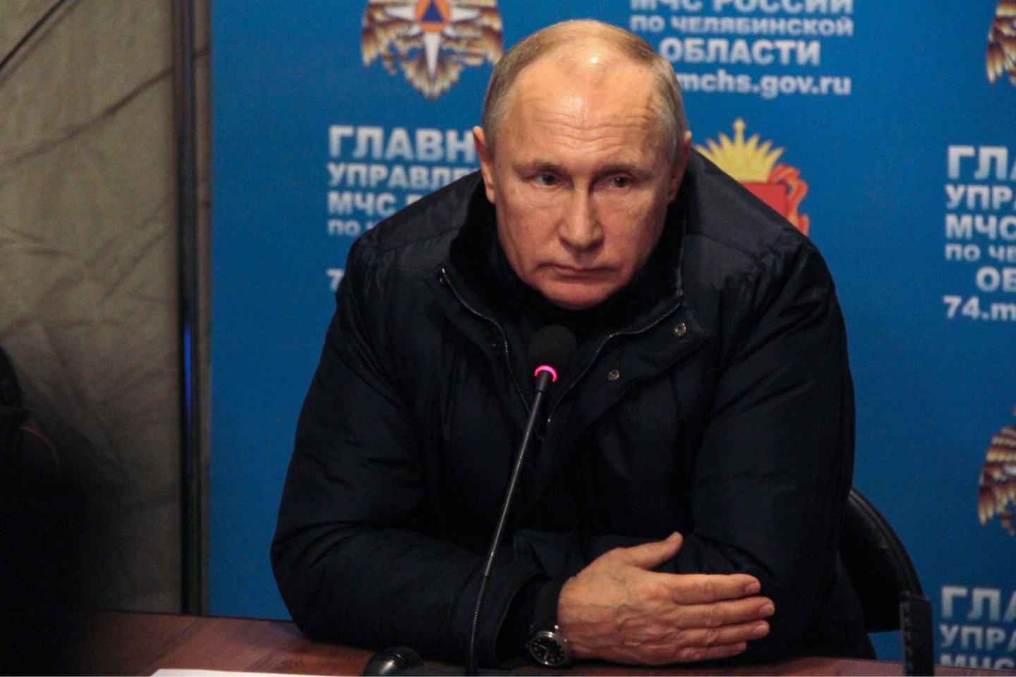 V.Putinas pasakė kalbą per suskystintų gamtinių dujų (SGD) terminalo atidarymą Kaliningrade.
