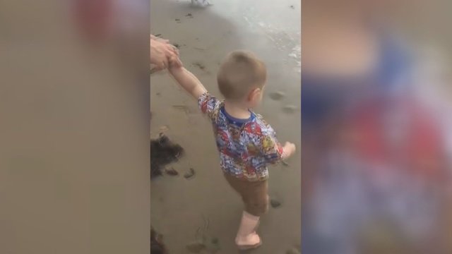 Paplūdimyje – tėvų šokas: ramus pasivaikščiojimas su vaiku virto fiasko