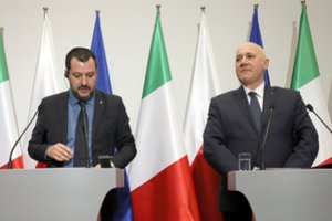 Italijos ministras Matteo Salvini Lenkijoje ieško sąjungininkų ES rinkimuose