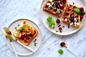 Dangiškai purūs vafliai su rikota