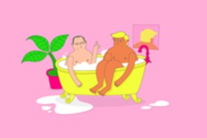 Pamatykite: „The Roop“ klipe – į D. Trumpą ir V. Putiną panašių vyrų meilė