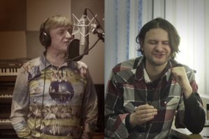 Ainis Storpirštis ir Žilvinas Žvagulis užtraukė lietuviams puikiai pažįstamą dainą