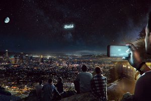 Velniop žvaigždes: rusų startuolis naktinį dangų siūlo išnaudoti reklamai