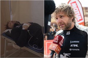 Benediktas Vanagas pateko į Dakaro ralio medikų rankas