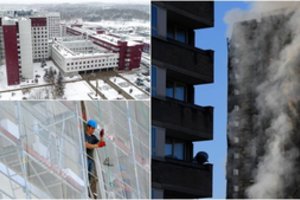 Pavojingas sąrašas ilgėja: tarp degiomis medžiagomis dengtų pastatų – ir daugiabučiai