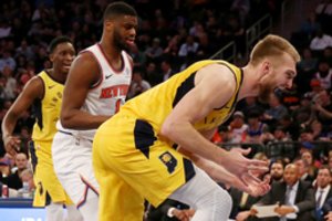 Puikią „Pacers“ pergalę Niujorke D. Sabonis pažymėjo efektingu dėjimu