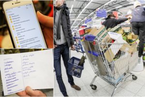 Į parduotuvę – lyg į egzaminą: pirkėjai parodė, kokius sąrašus sudaro žmonos 
