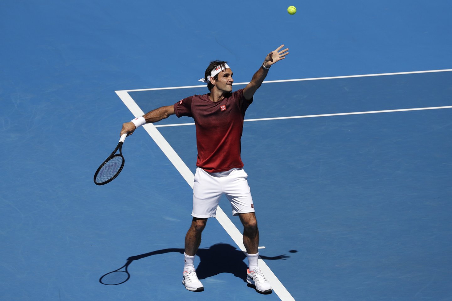  R.Federeris Melburne siekia 100-ojo trofėjaus per karjerą.<br> AP nuotr.