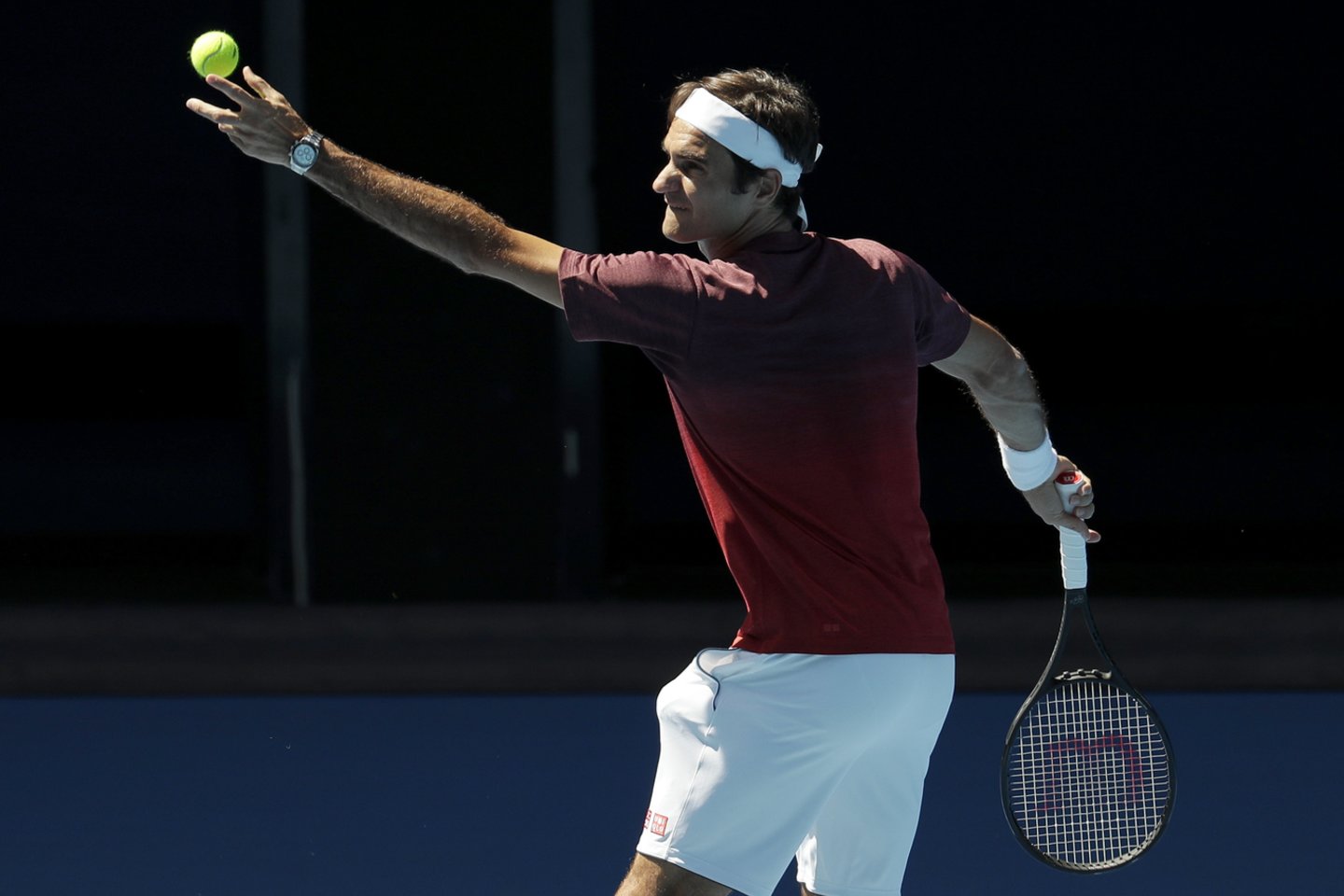  R.Federeris Melburne siekia 100-ojo trofėjaus per karjerą.<br> AP nuotr.