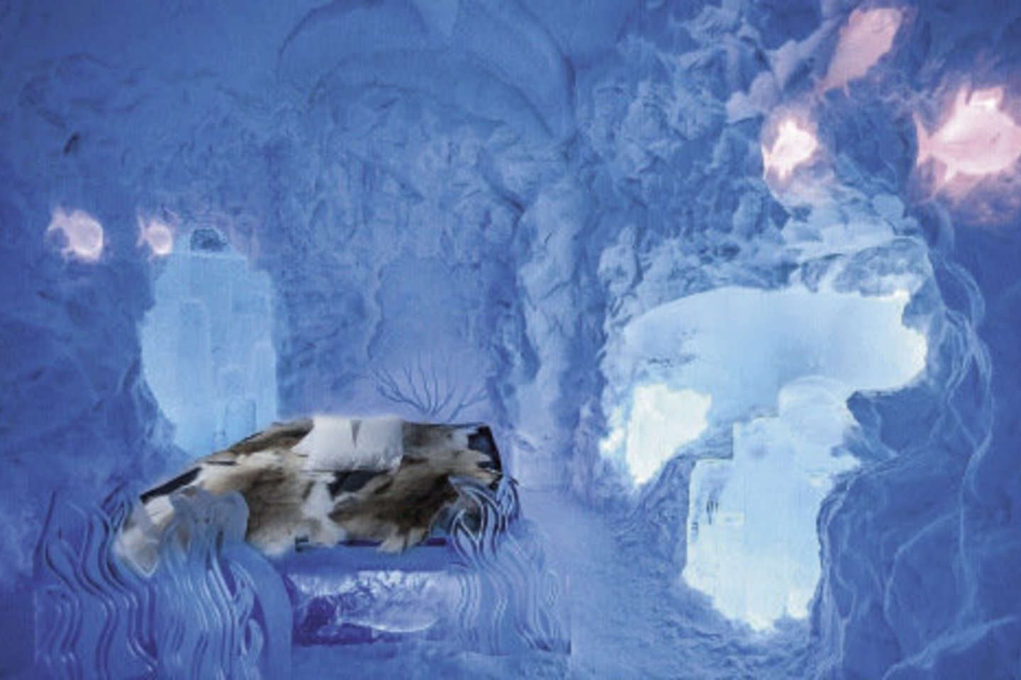 Šiųmetinė, jau 29-oji, „Icehotel“ versija buvo sukurta iš 30 tūkstančių kubinių metrų ledo.<br>123rf.com