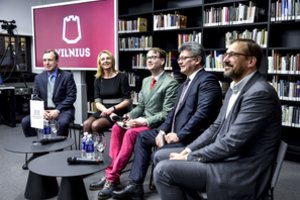 Diskutavo kandidatai į Vilniaus miesto merus