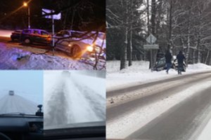 Per dvi dienas keliuose žuvo trys žmonės: vairuotojai toliau perspėjami dėl sudėtingų eismo sąlygų