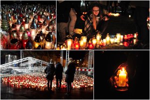 Nužudyto mero gedintis Gdanskas skęsta žvakučių jūroje