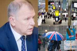 Britams trypčiojant, dalis lietuvių jau bėga: V. Andriukaitis prakalbo apie sumaištį Londone