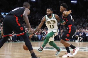 „Raptors“ neatsilaikė prieš karjeros rekordą pagerinusio K. Irvingo vedamą „Celtics“