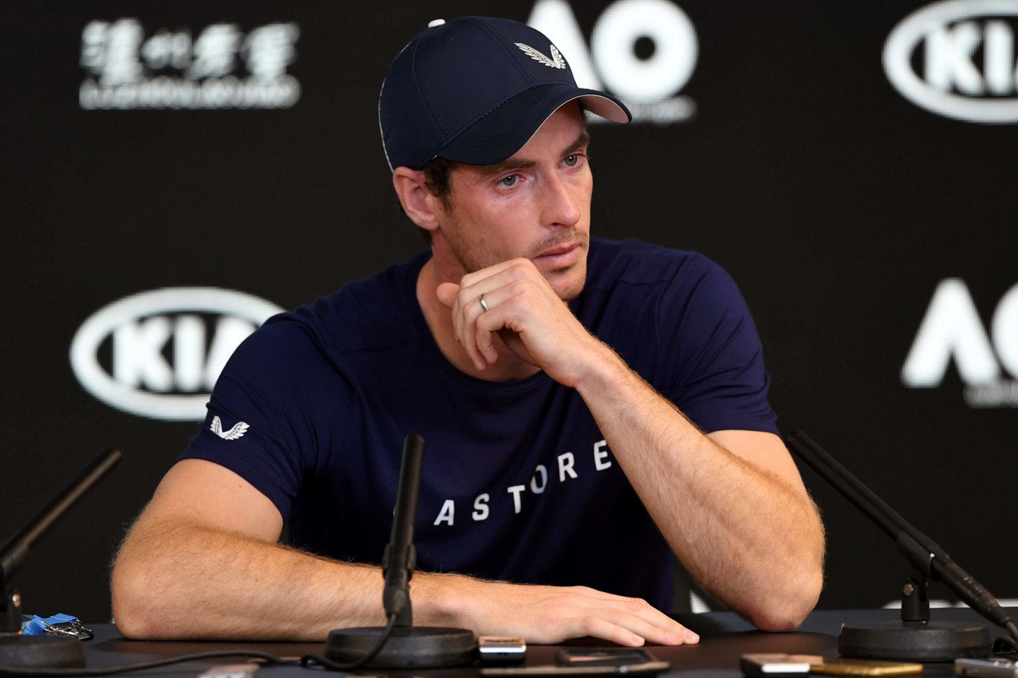  Prieš „Australian Open“ turnyro pradžią A.Murray prabilo apie savo skausmus ir pravirko.<br> AFP/Scanpix nuotr.