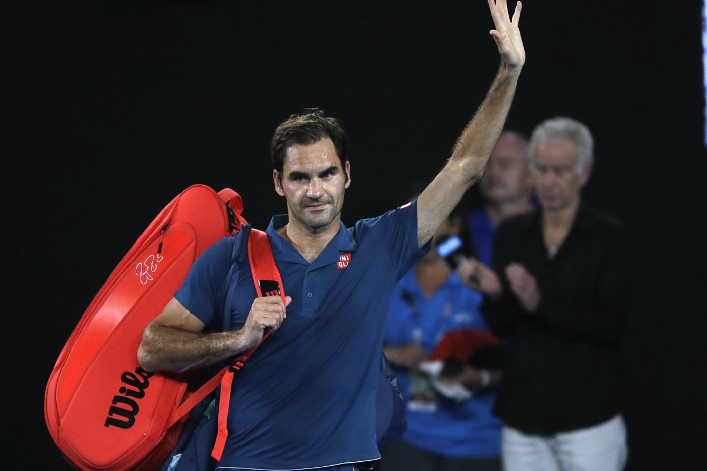  R.Federeris Melburne siekė šimtojo trofėjaus per karjerą.<br> AP nuotr.