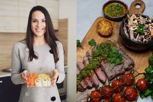 Jautienos kepsnys su stipraus skonio padažu