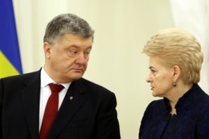 Iš D. Grybauskaitės lūpų – perspėjimas P. Porošenkai