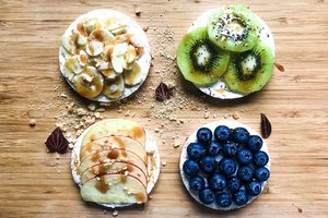 Lengvi ir skanūs pusryčių sumuštiniai su ryžių trapučiais