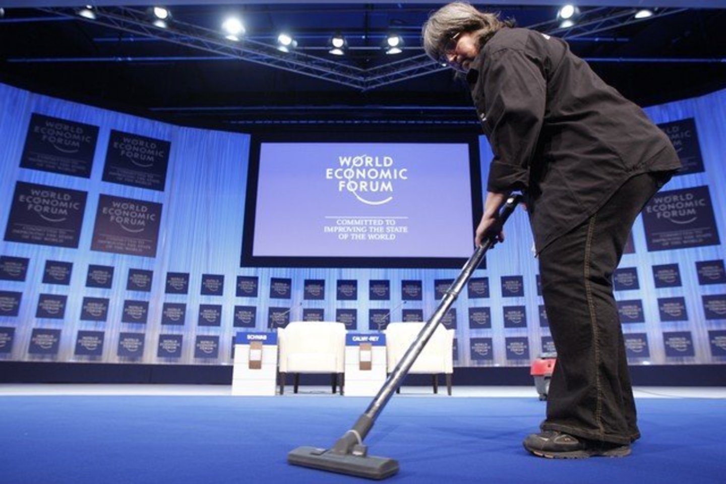 Davose vyksta Pasaulio ekonomikos forumas.<br>Reuters/Scanpix nuotr.