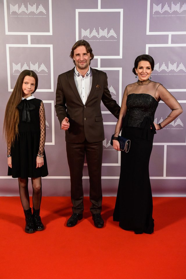 Arvydas Rimas su žmona Kristina ir dukra.<br>D.Umbraso ir G.Bitvinsko nuotr.