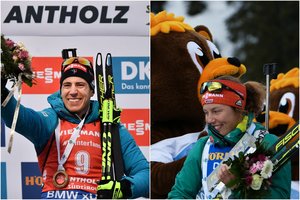 Pasaulio biatlono taurės etapas baigėsi prancūzo ir vokietės pergalėmis