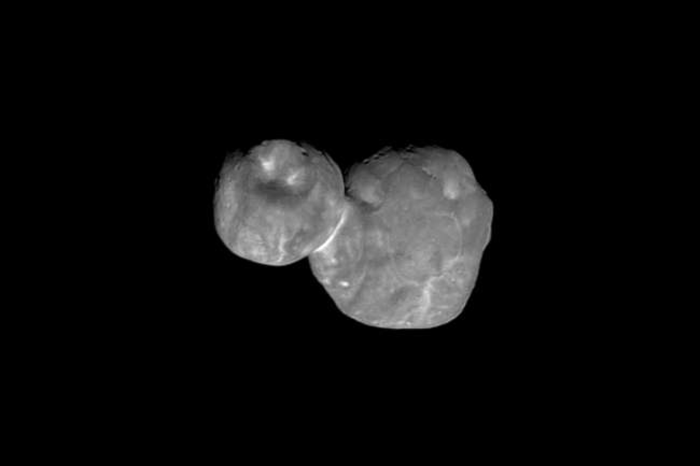  Nuotrauka buvo padaryta prieš 7 minutes iki to momento, kai zondas buvo labiausiai priartėjęs prie asteroido ir juos skyrė vos 6 700 kilometrų.<br>NASA / JHUAPL / SWRI nuotr.