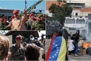 Liesis kraujas? Įtampai nerimstant Venesuelos prezidentai ieško paramos kariuomenėje
