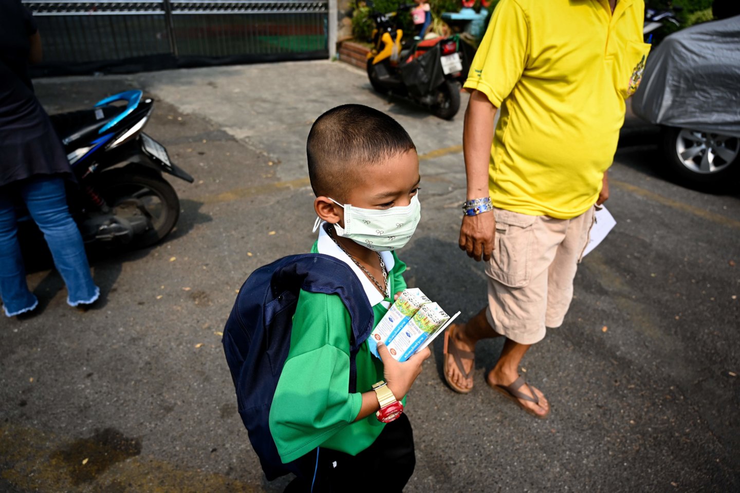 Dėl tiršto smogo Bankoke oro kokybė – itin prasta.<br> AFP/Scanpix nuotr.