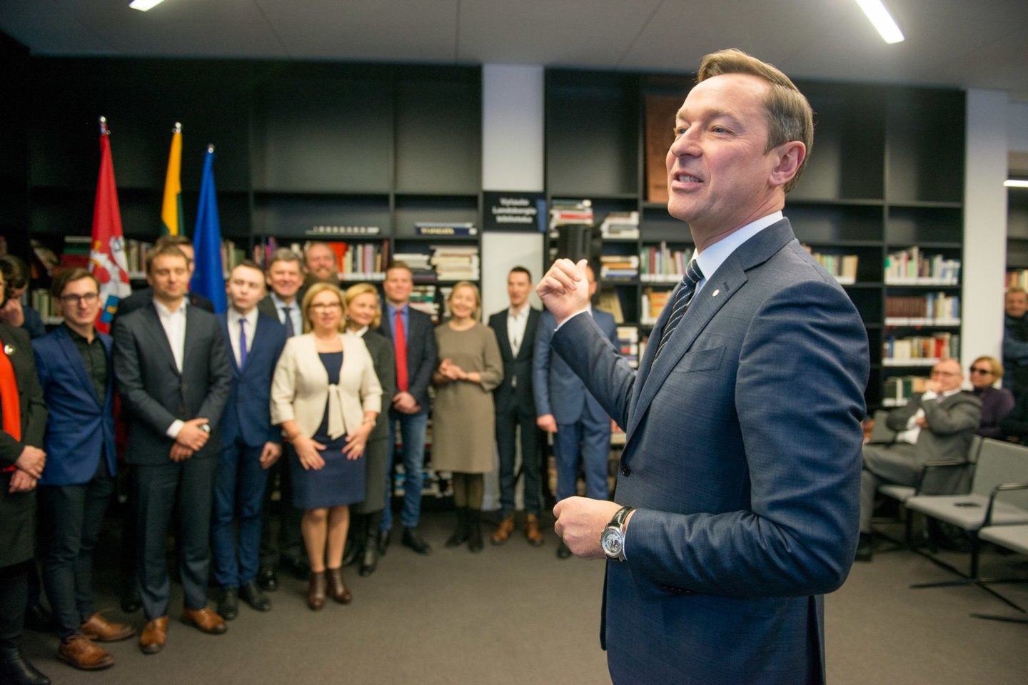 A.Zuoko ir vilniečių koalicijos „Laimingas Vilnius“ atstovai ketvirtadienį pristatė 102 narių sąrašą.<br> J.Stacevičiaus nuotr.