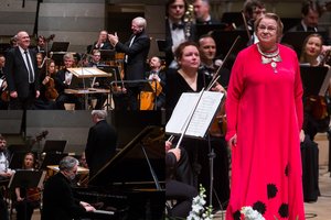 Kongresų rūmuose skambėjo muzika: Lietuvos valstybinis simfoninis orkestras atšventė jubiliejų