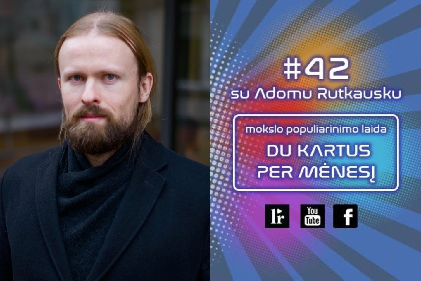  Pirmojoje vasario laidoje #42 lankėsi astrofizikas dr. Kastytis Zubovas.<br> J. Stacevičiaus nuotr.