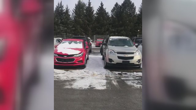 Genialus būdas nuvalyti sniegą nuo automobilių tapo sensacija internete