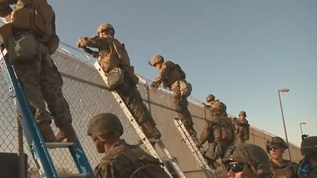Jungtinės Valstijos siunčia dar daugiau karių į Meksikos pasienį