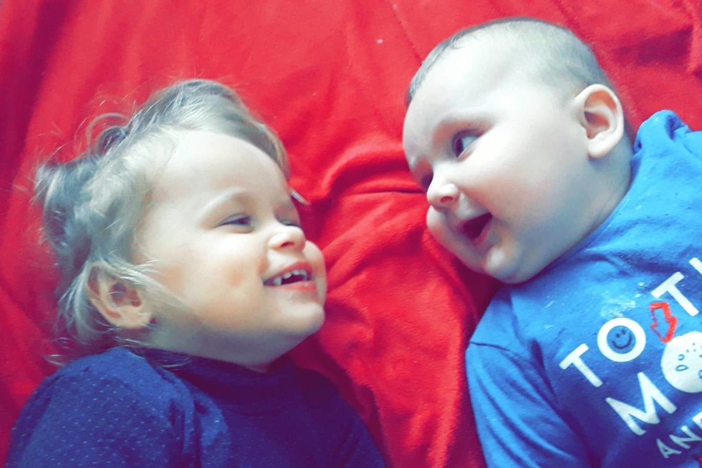 Evita su broliuku Donatu.<br> Asmeninio archyvo nuotr.