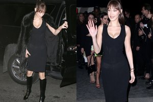 Pro perregimą 22-iejų manekenės Bellos Hadid suknelę švietė apatiniai