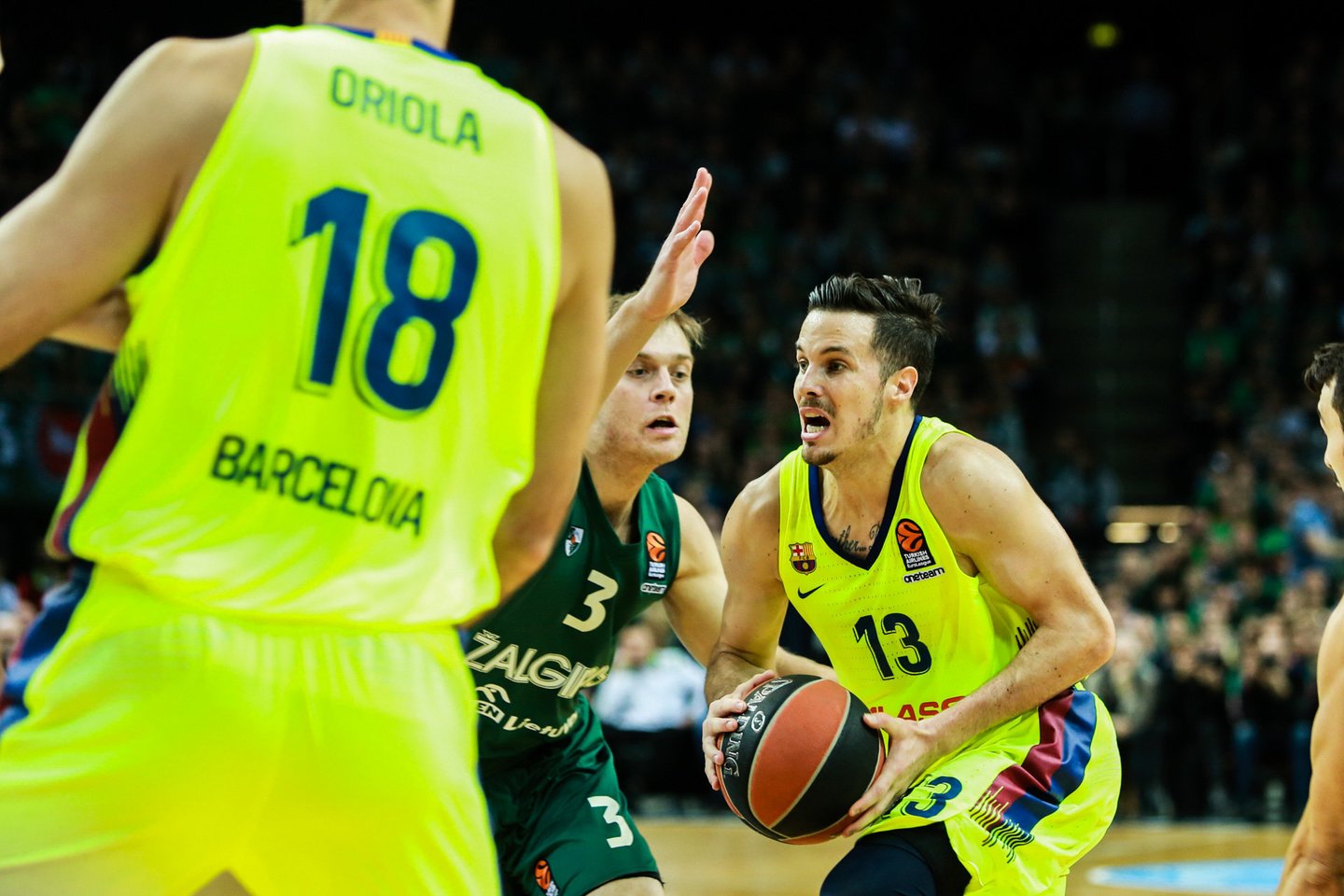 Kauno „Žalgiris“ išvykoje pabandys įveikti „Barcelona“ krepšininkus<br>G.Bitvinsko nuotr.