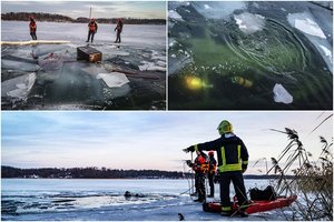 Iš nuskendusio laivo Galvės ežere Trakuose išsiliejo degalai